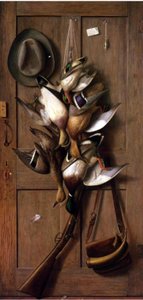 鸭子：西奥多·罗斯福的小屋门，1905年 作者 理查德·拉·巴里·古德温